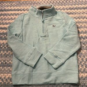 Aqua long sleeve Vineyard Vines Pima cotton pullover